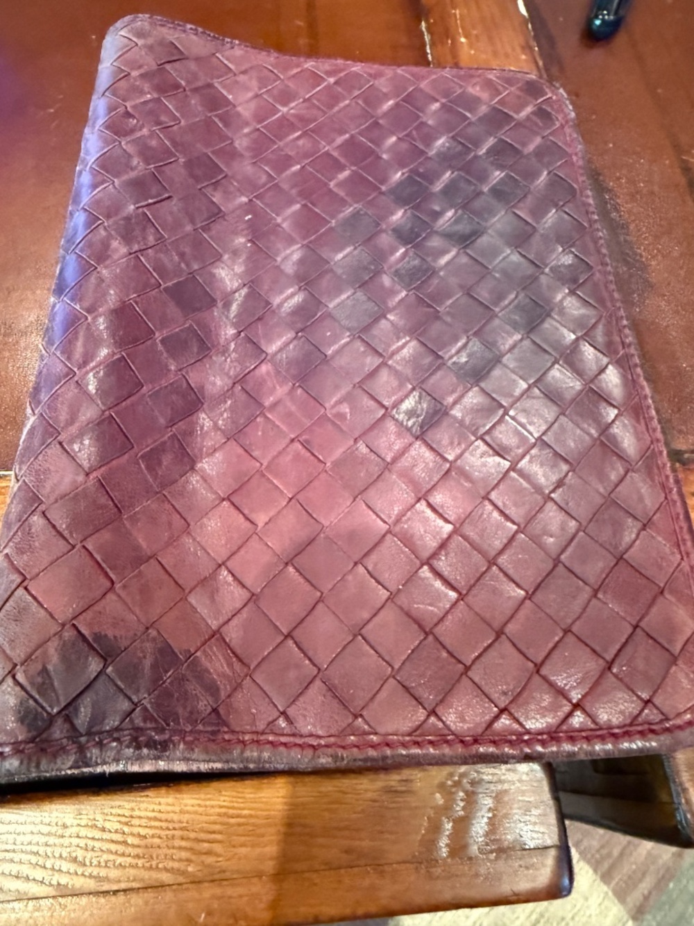 Rare Extremely Worn Bottega Veneta Filofax Organizer